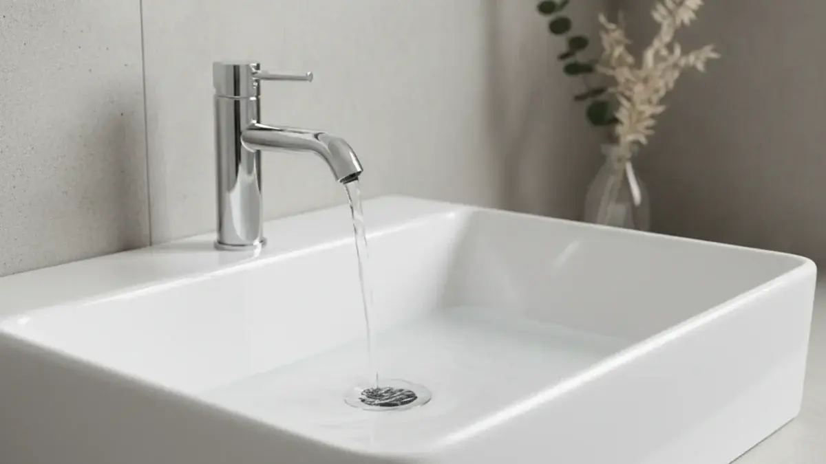 Bathroom sink draining slowly