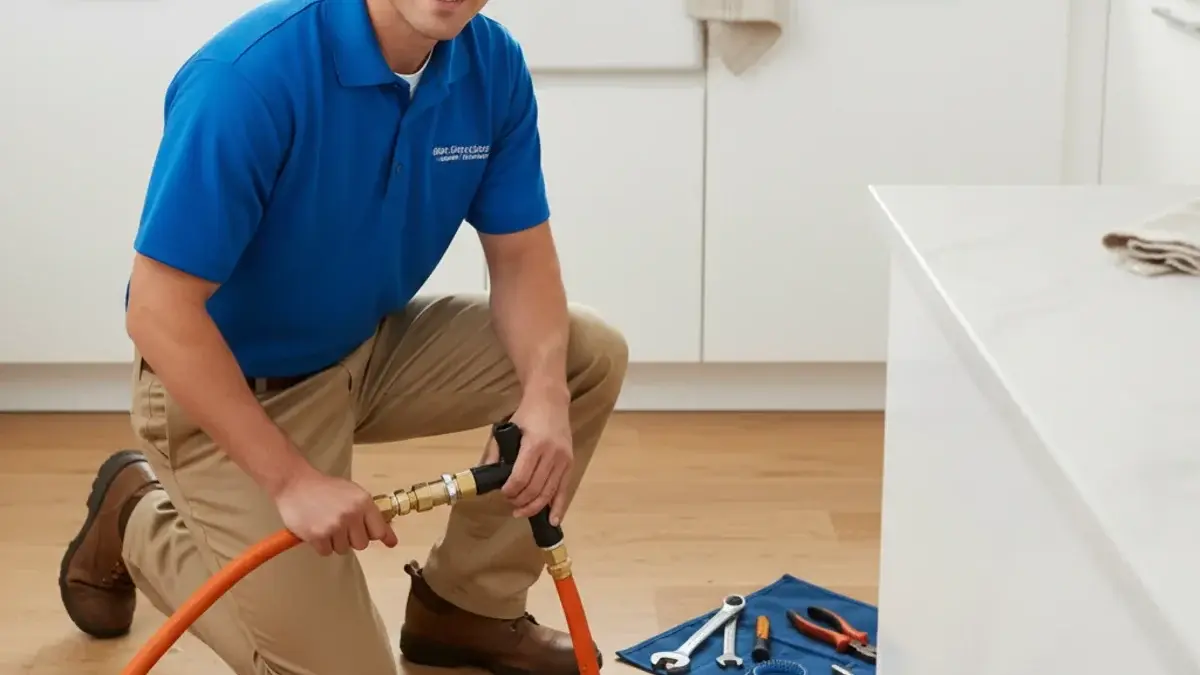 Residential hydro jetting and drain cleaning in a Sterling Heights MI home