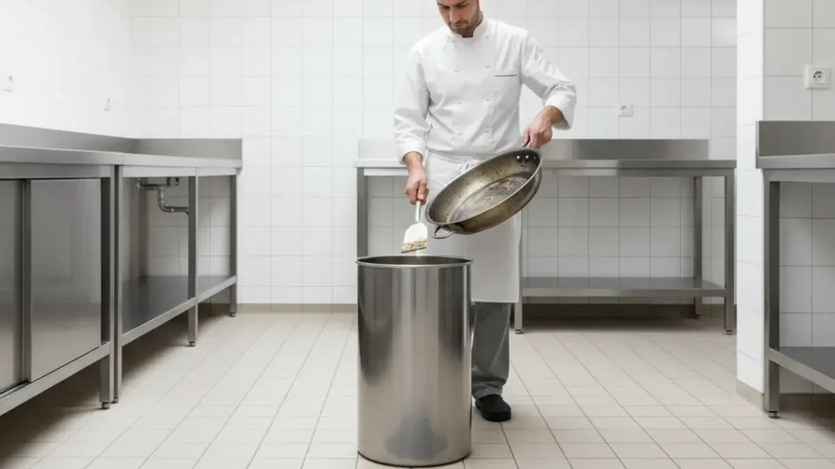Preventing grease clogs in a commercial kitchen