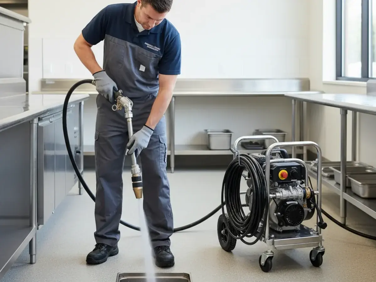 Commercial hydro jetting for restaurant drains in Sterling Heights MI