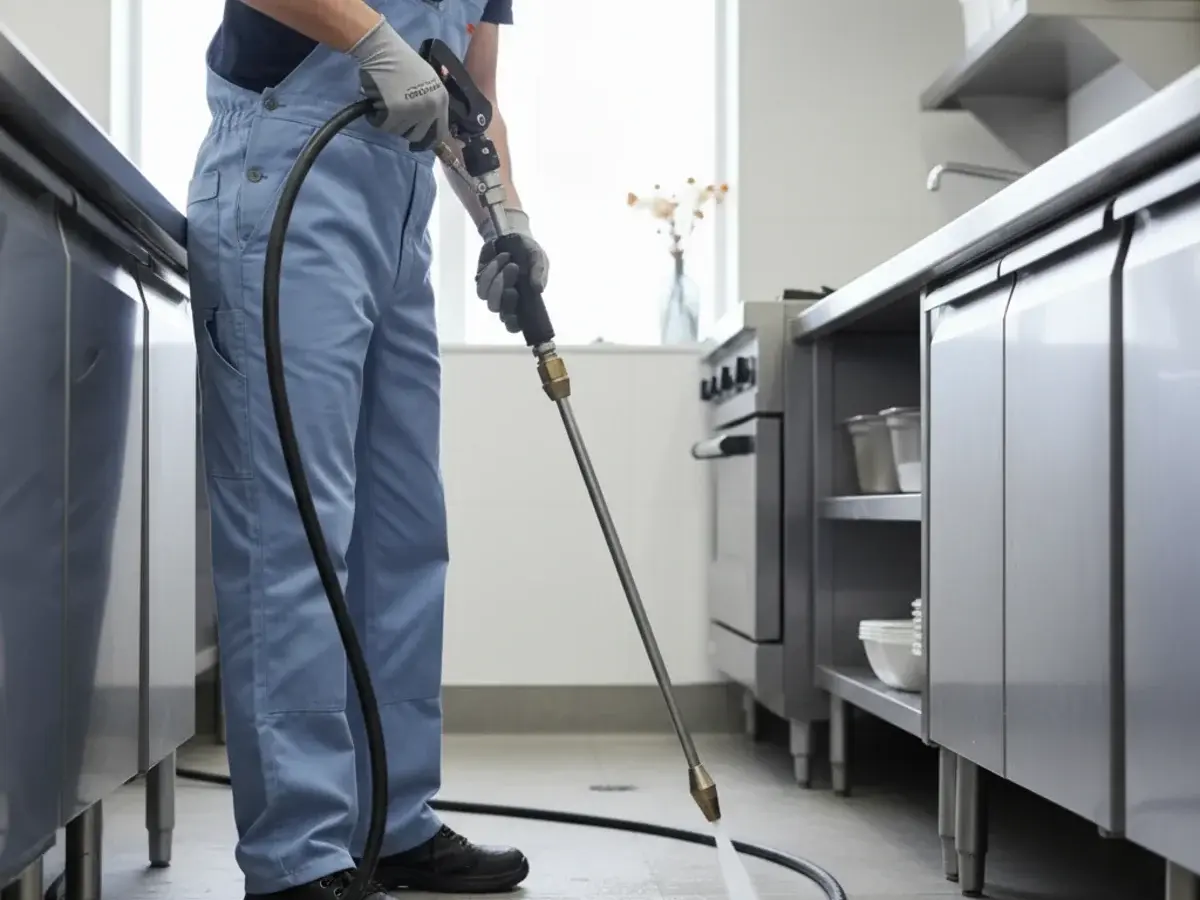 Grease line cleaning with hydro jetting in Sterling Heights MI
